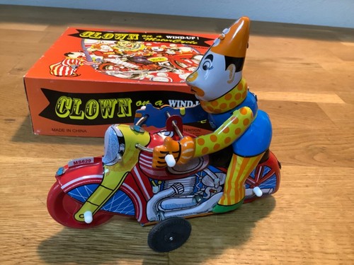 Blechspielzeug clown auf - blechspielzeug,