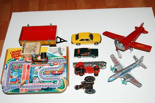 Altes blechspielzeug flugzeuge - altes,