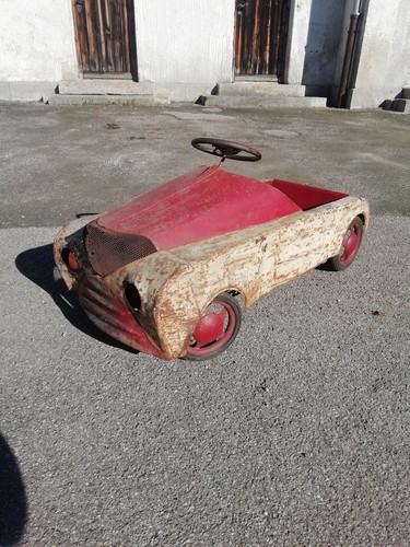 Tretauto antik aus blech sehr - tretauto,